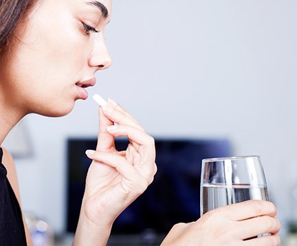 Patient in Corpus Christi taking oral conscious sedation